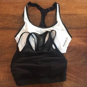 Pair of Reebok sport-bras
